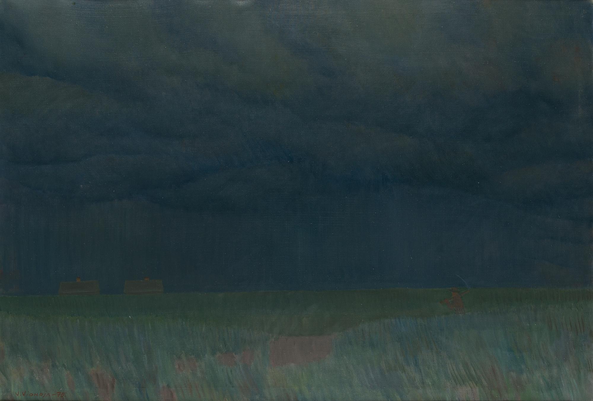 Veikko Vionoja, oil on canvas, signed and dated -75.