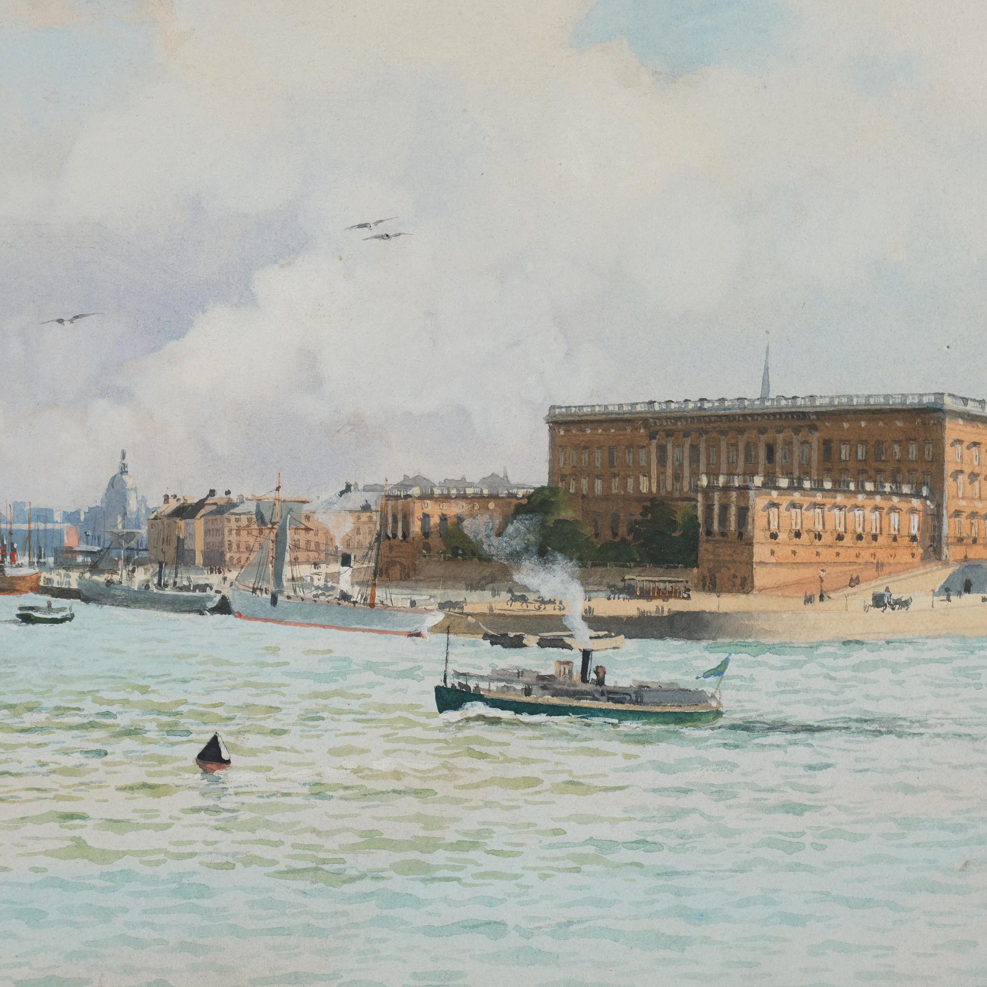 Anna Palm de Rosa, Vy över Stockholms slott.