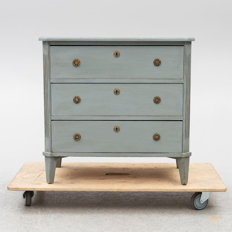 A Gustavian style chest of drawers, Sweden, early 20th century.