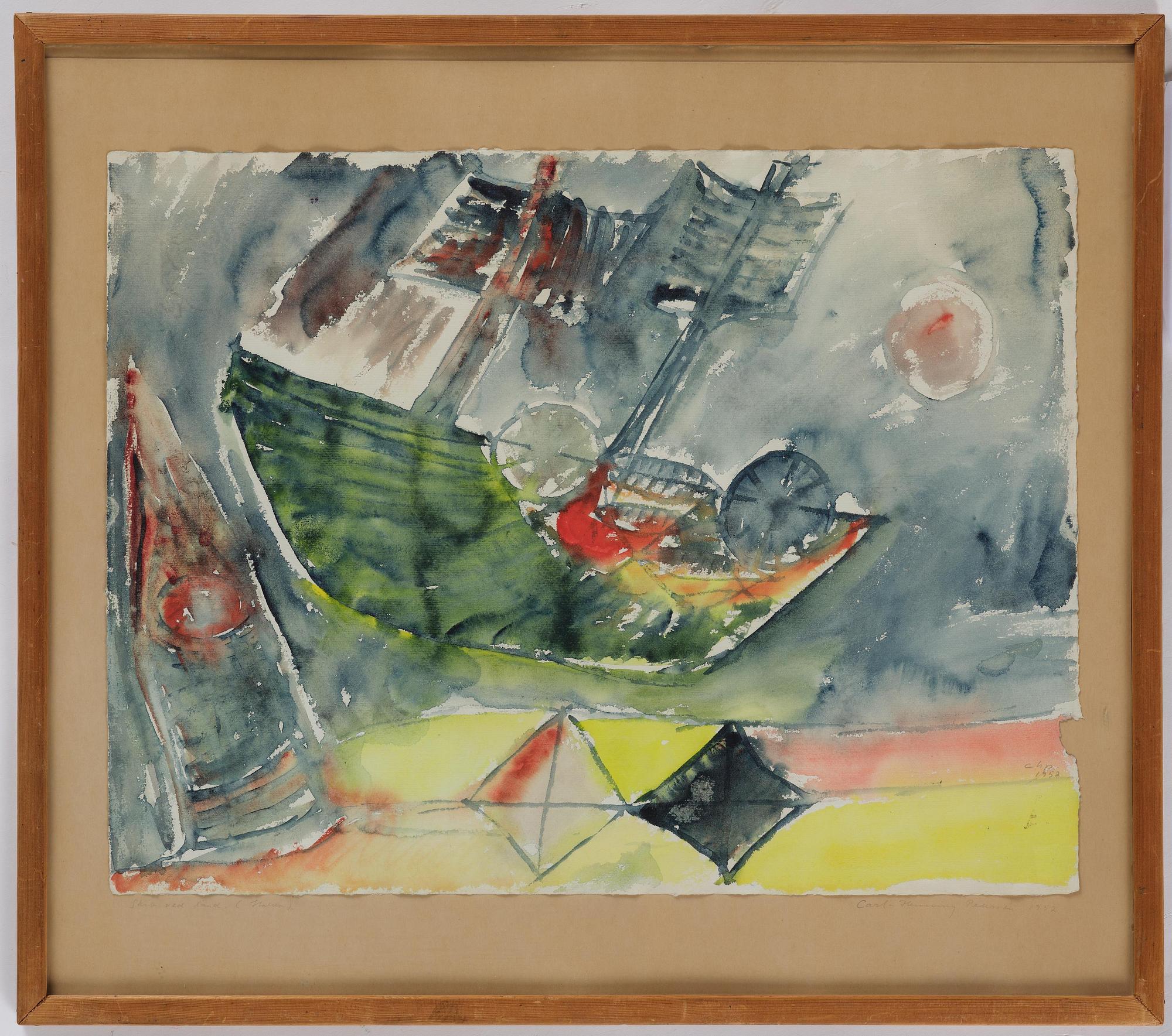 Carl-Henning Pedersen, "Skib ved land".