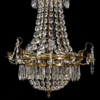 A second half of the 20th Century Gustavian style chandelier.