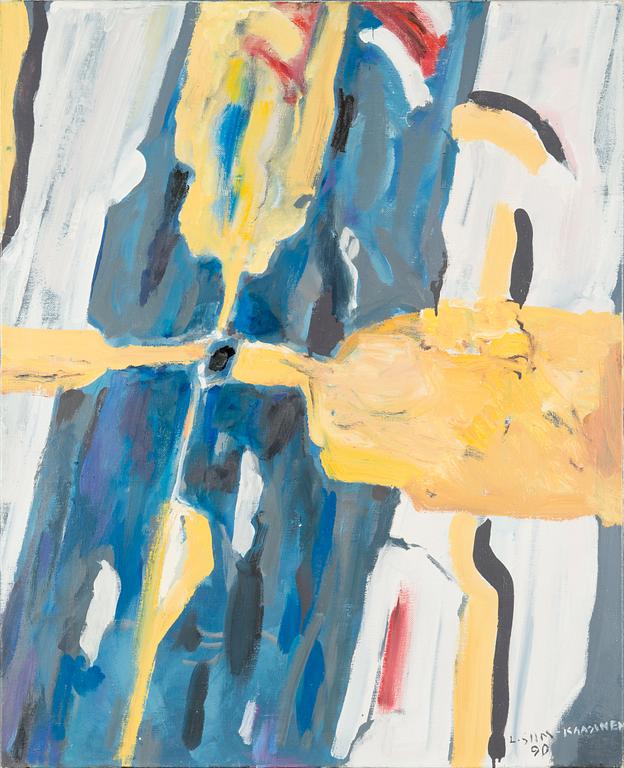 Ludmilla Siim, oil on canvas, signed and dated -90.