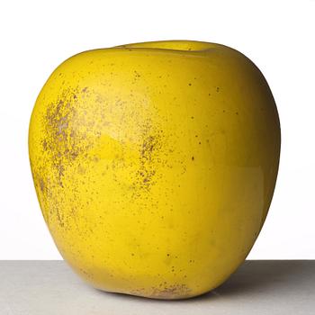 Hans Hedberg, a faience sculpture of an apple, Biot, France.