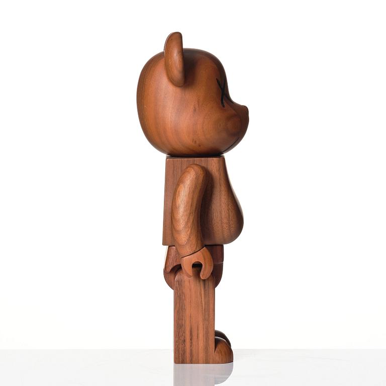 KAWS, 400% BE@RBRICK Wood BWWT.