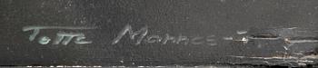 Totte Mannes, oil with relief on canvas, signed and dated 79.
