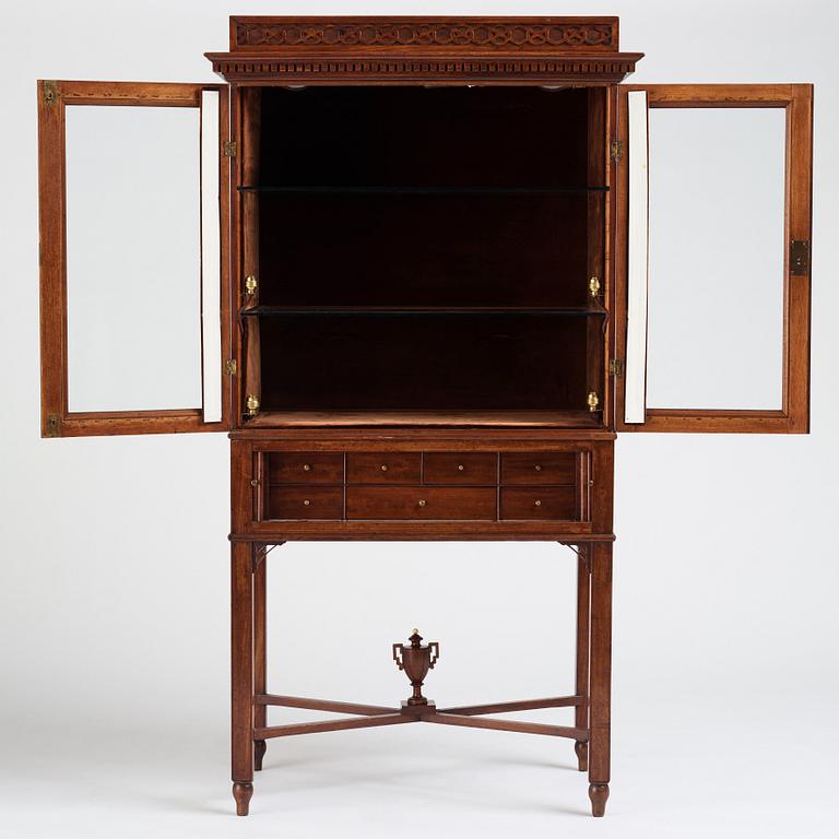 A Late gustavian cabinet by Gottlieb Iwersson, (master in Stockholm 1778-1813).