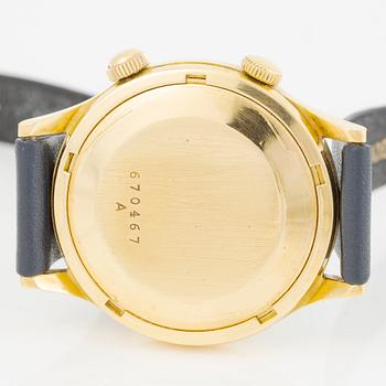 Jaeger-LeCoultre, Memovox, wristwatch, 33.5 mm.