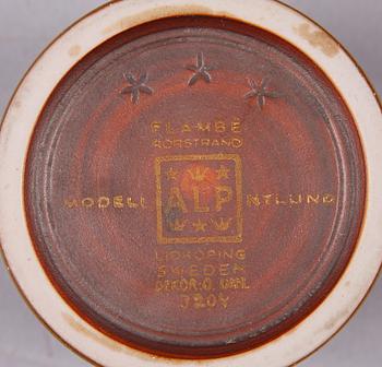 PARTI STENGODS, 13 delar, mest "Flambé", design Gunnar Nylund, Rörstrand.