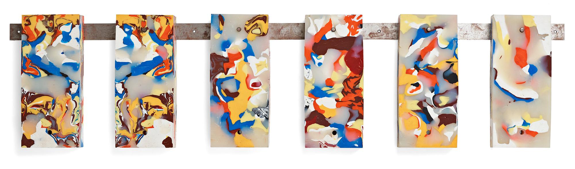 Matthias van Arkel, MATTHIAS VAN ARKEL, Wall sculpture/object in silicone rubber and stainless steel. Signed MvA. Executed in 2004. Unique.