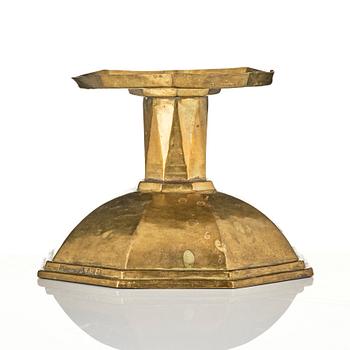 Bernhard M Linder, candlestick, Stockholm, 1930.