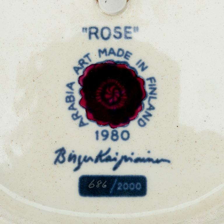 FAT, "Rose" design Birger Kaipiainen, Arabia 1980, numrerad 686/2000.