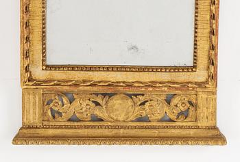 A Gustavian mirror, end of the 18th Century.