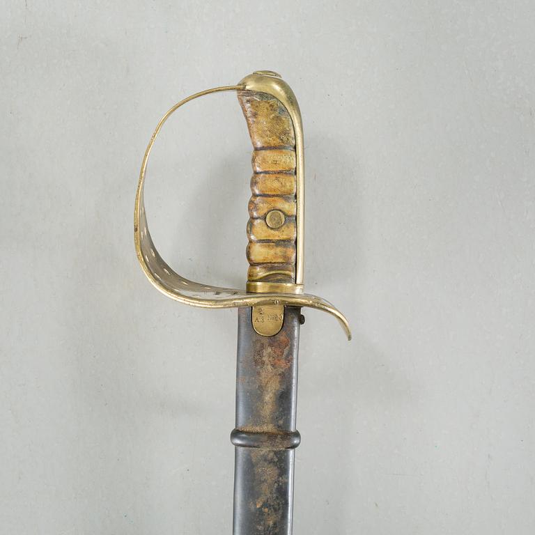 A sword for the swedish army, m/1867.