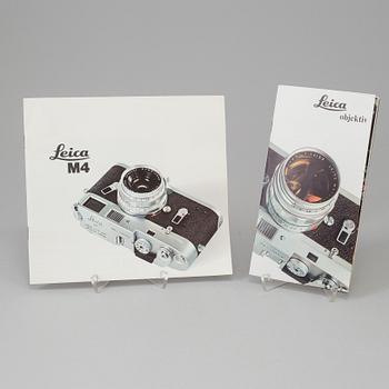 A chrome body Leica M4 no 1208039 from Wetzlar 1968. With Summilux 1:1.4/50.