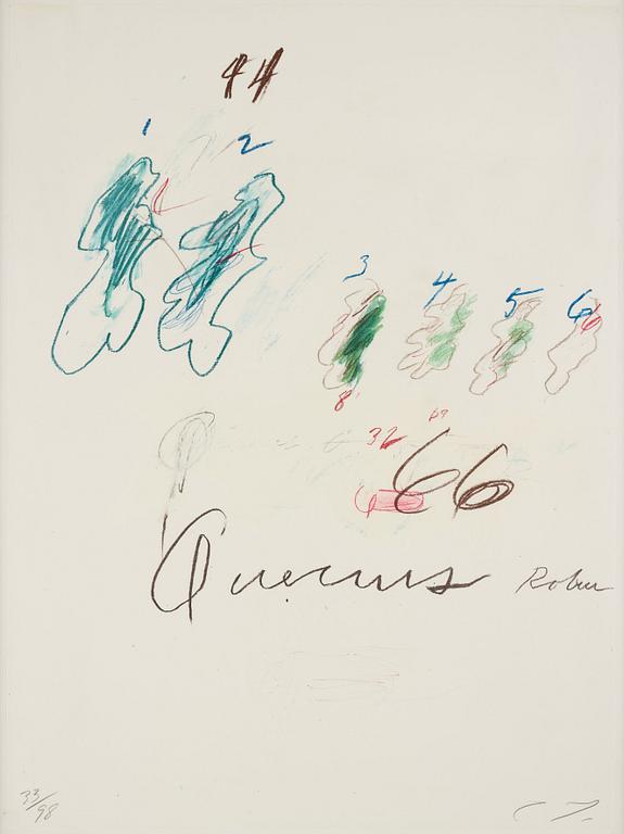 Cy Twombly, Ur: "Natural History, Part II: Some Trees of Italy".