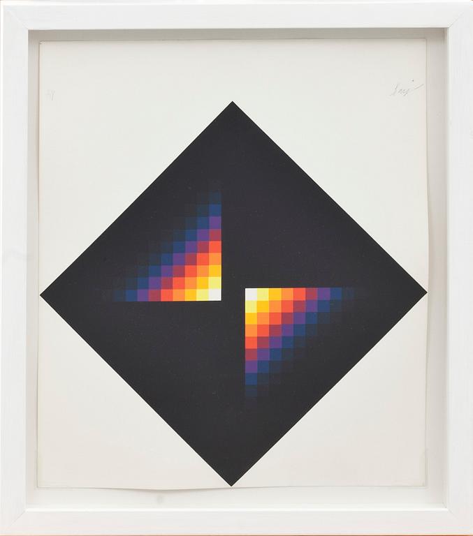 HERBERT BAYER, färgserigrafi, signerad, A.P.