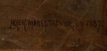 HELEN MABEL TREVOR, olja på duk, signerad och daterad 1887.