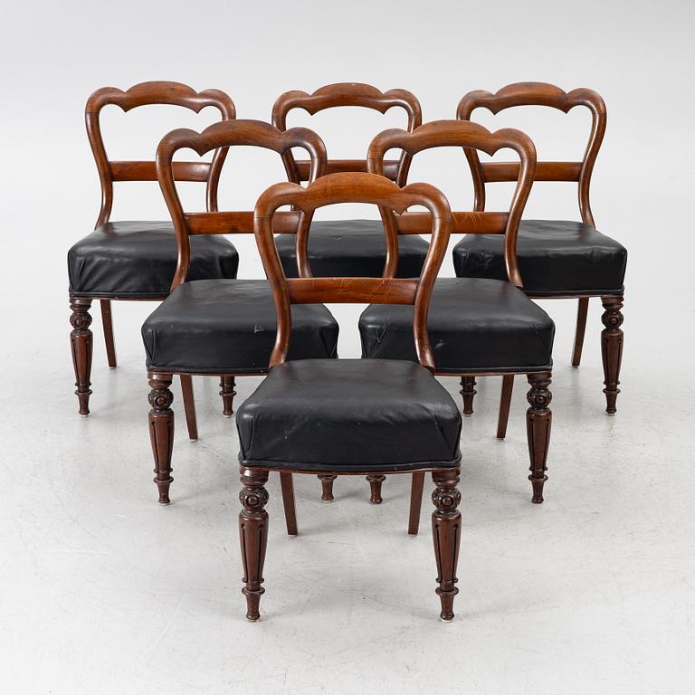 Stolar, 6 st, 1800-talets första hälft.
