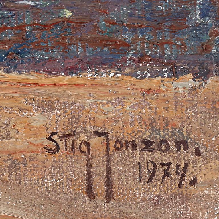 STIG JONZON, olja på duk, signerad.