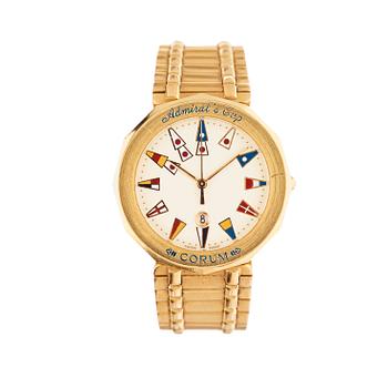 155. Corum - Admiral's Cup. Gold. Quartz. Ø 34mm. 1980s.