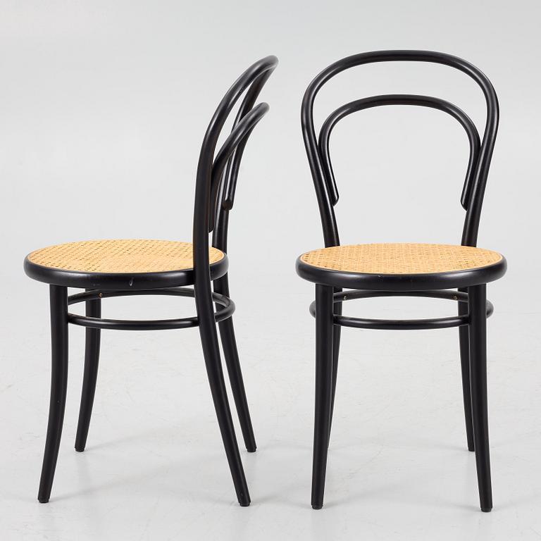 Michael Thonet, stolar, 3 st, modell 14, Ton.
