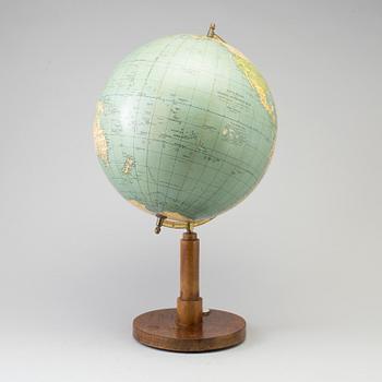 JORDGLOB, Columbus, Dr Krauses Handels- och Samfärdsglob, Edwin Hammar, Stockholm, 1900-talets första hälft.
