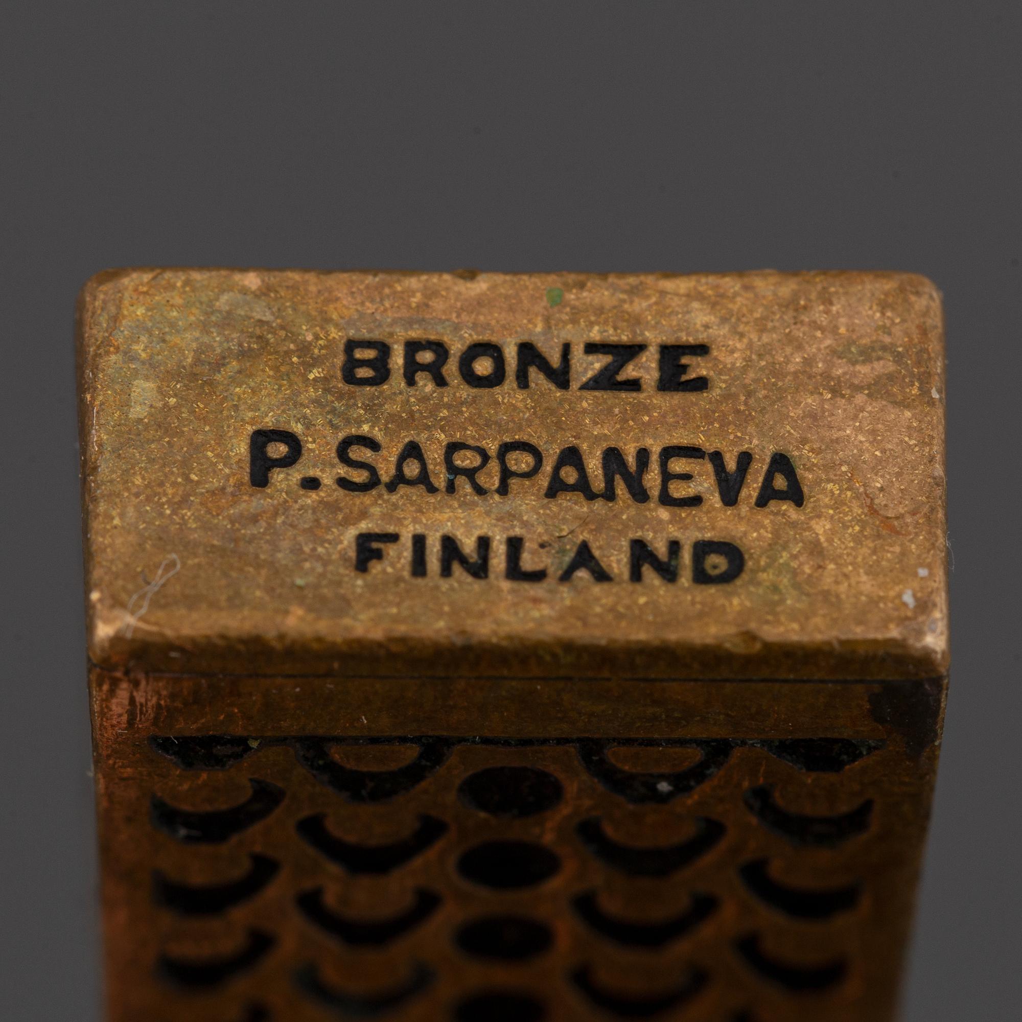 Pentti Sarpaneva, 24 pcs bronze and stainless steel flatware.