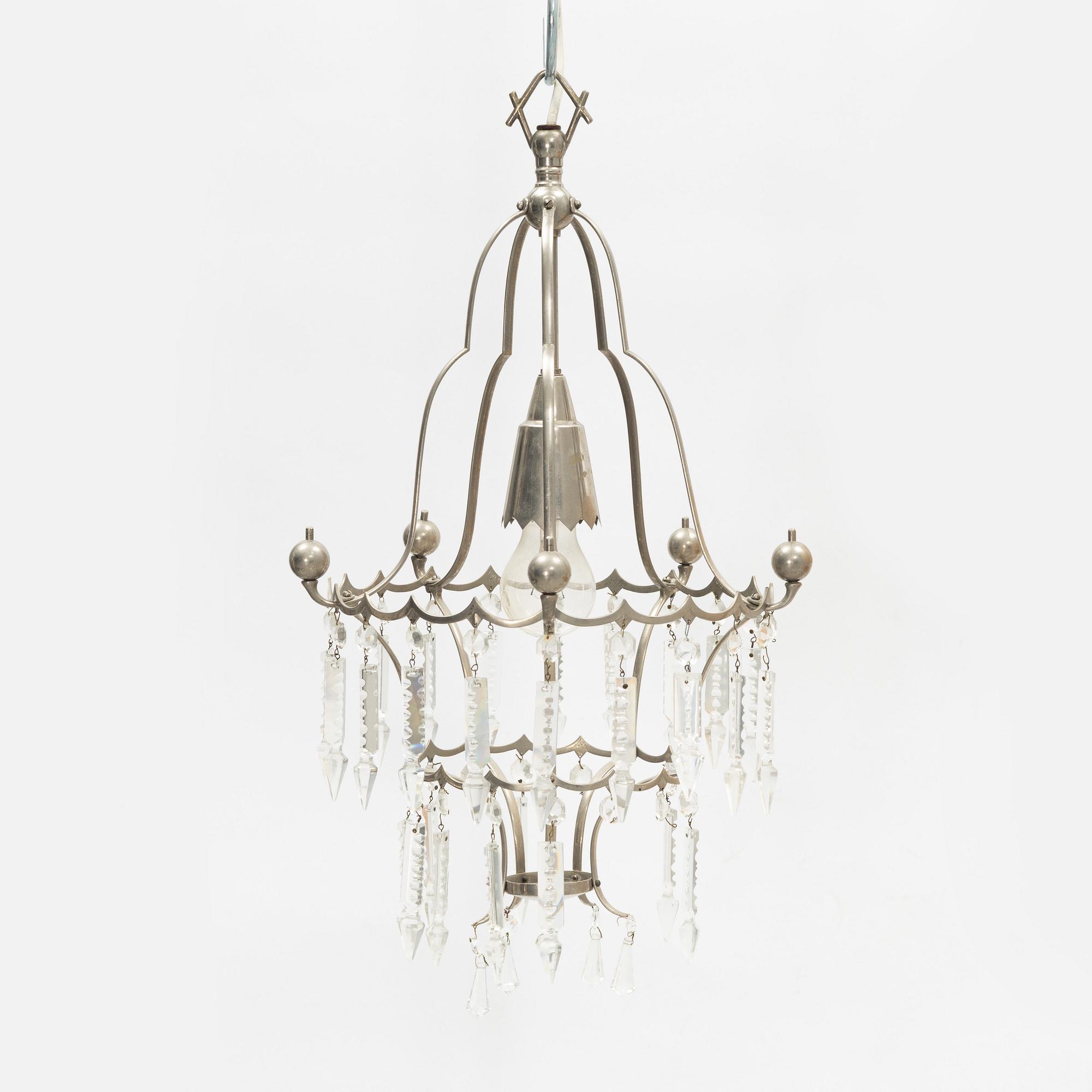 Elis Bergh, tillskriven, taklampa, 1920-tal.