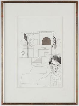 David Hockney, "Portrait of Cavafy II".