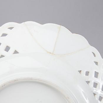 TALLRIK, porslin, Meissen 1800-tal.