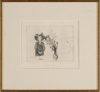 KOPPARSTICK, 4 st, Carl Larsson. 1900-talets början.