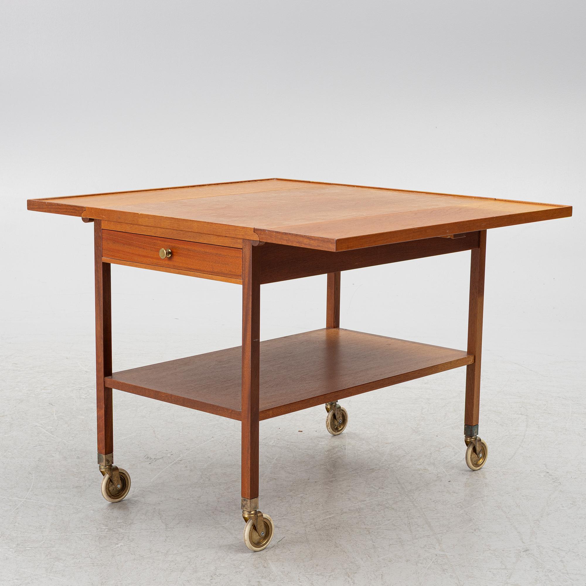 Josef Frank, serveringsvagn, modell B 756, Firma Svenskt Tenn, efter 1985.