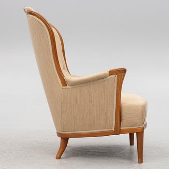 Carl Malmsten, a "Vår Fru" armchair, Bodafors, Sweden, 1960's.