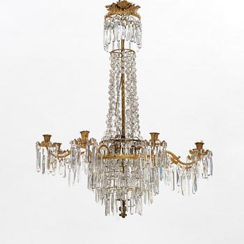 Ljuskrona, oscariansk, sent 1800-tal.