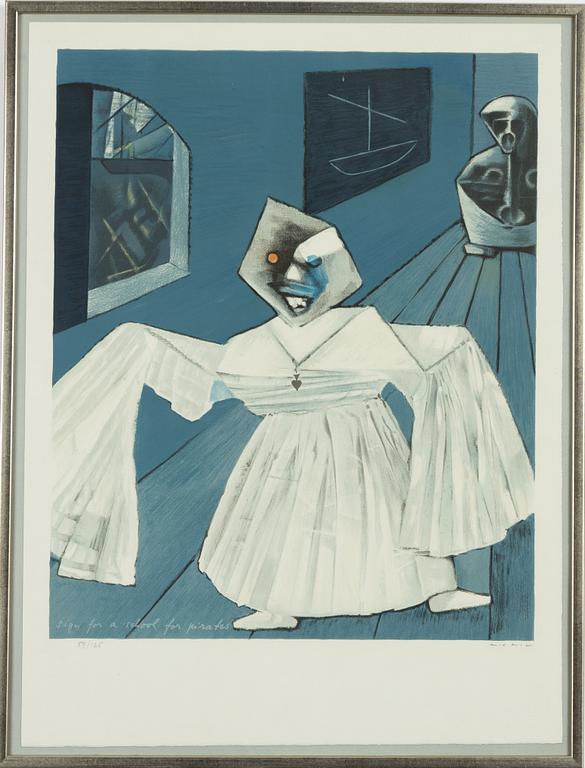 Max Ernst, 'Sign for a school for pirates'.