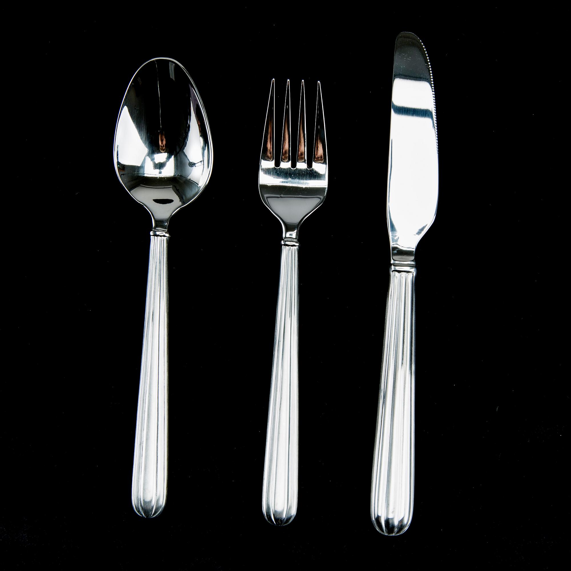BESTICK, 24 delar, rostfritt stål. Bernadotte Design.