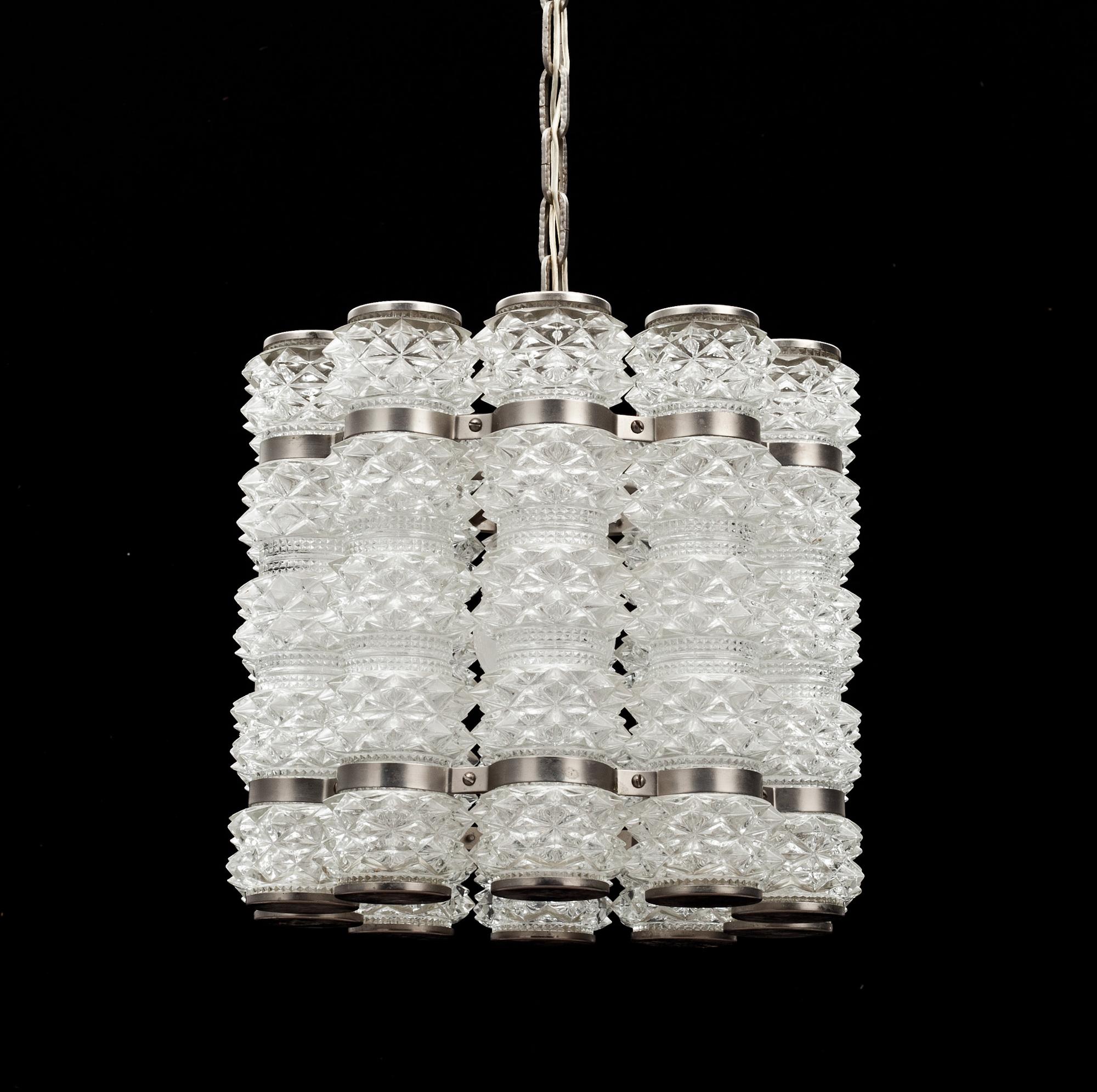 TAKLAMPA, möjligen  konsthantverk Tyringe. 1900-talets andra hälft.