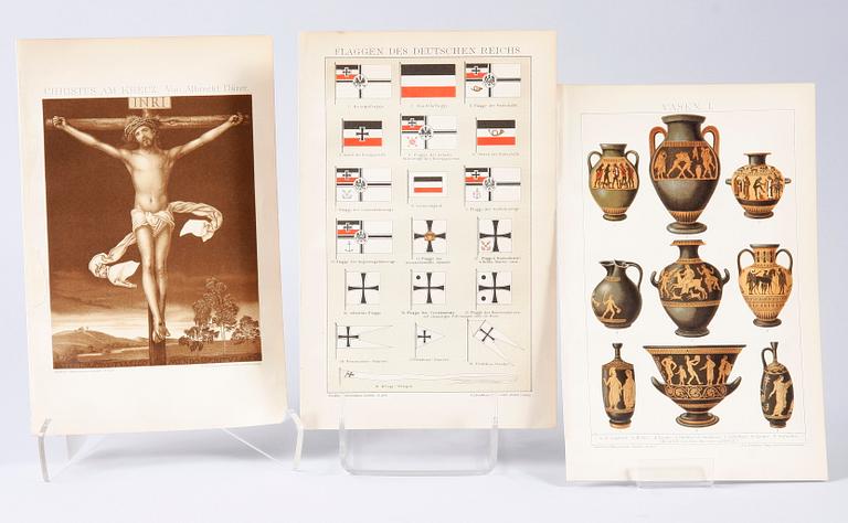 PARTI GRAFIK, bl a Meyer, Lindman, Nordiska tavlor, mm.