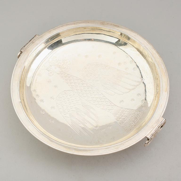 SKÅL, silver, WA Bolin, Stockholm 1938. Vikt ca 591 gram.