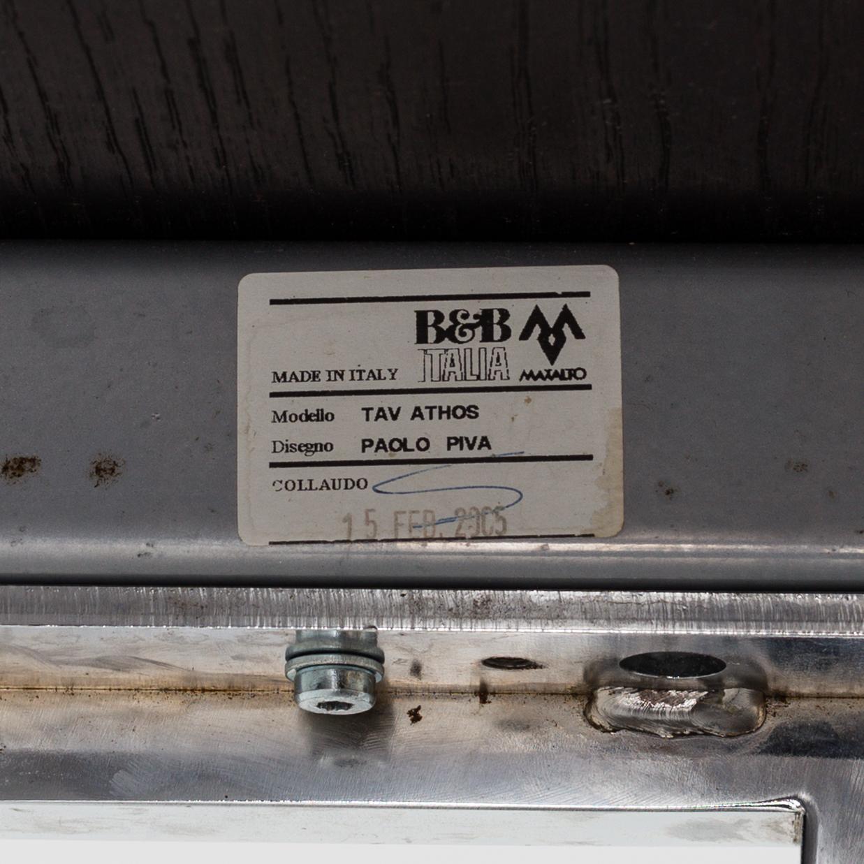 A "Athos" dining table by Paolo Piva for B&B Italia.