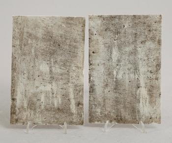 PORSLINSPLATTOR, 1 par, Kina, 1900-tal.