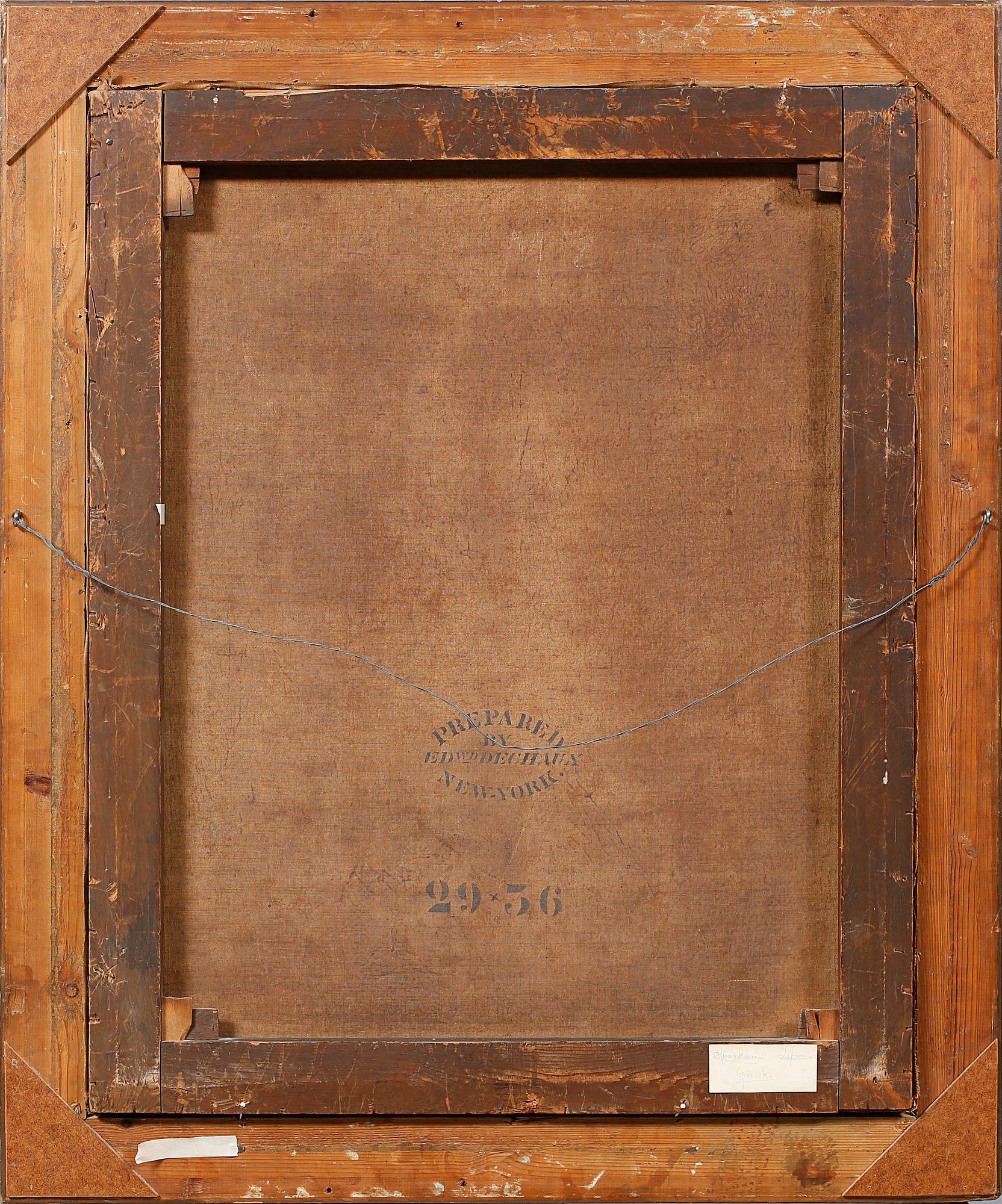 OKÄND KONSTNÄR, olja på duk, osignerad, omkring sekelskiftet 1900.