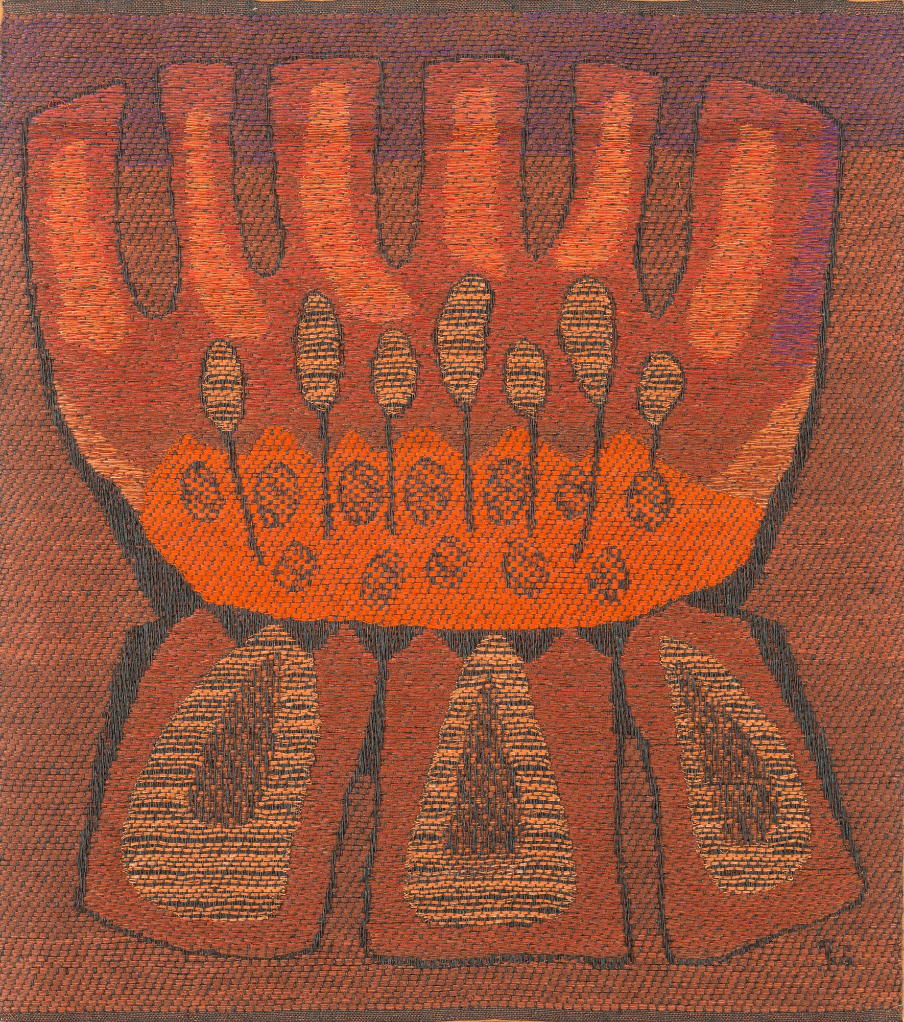 Dora Jung, a textile signed, also a tergo signature.