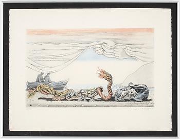 Axel Olson · AXEL OLSON, färgetsning, signerad, numrerad 20/260.