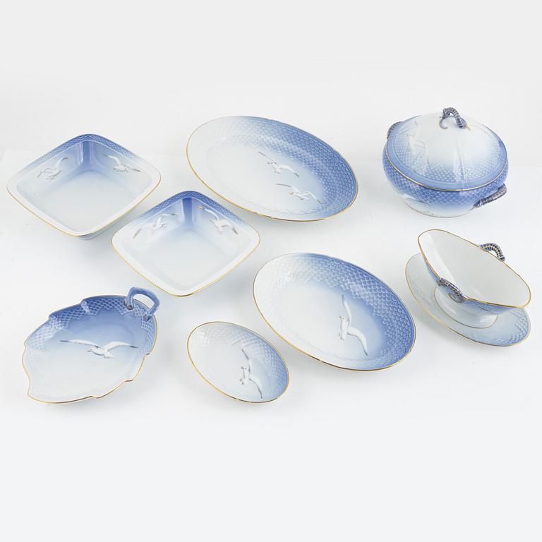 A 95-piece porcelain coffee and dinner service, "Måsen", Bing & Grøndahl, Denmark.