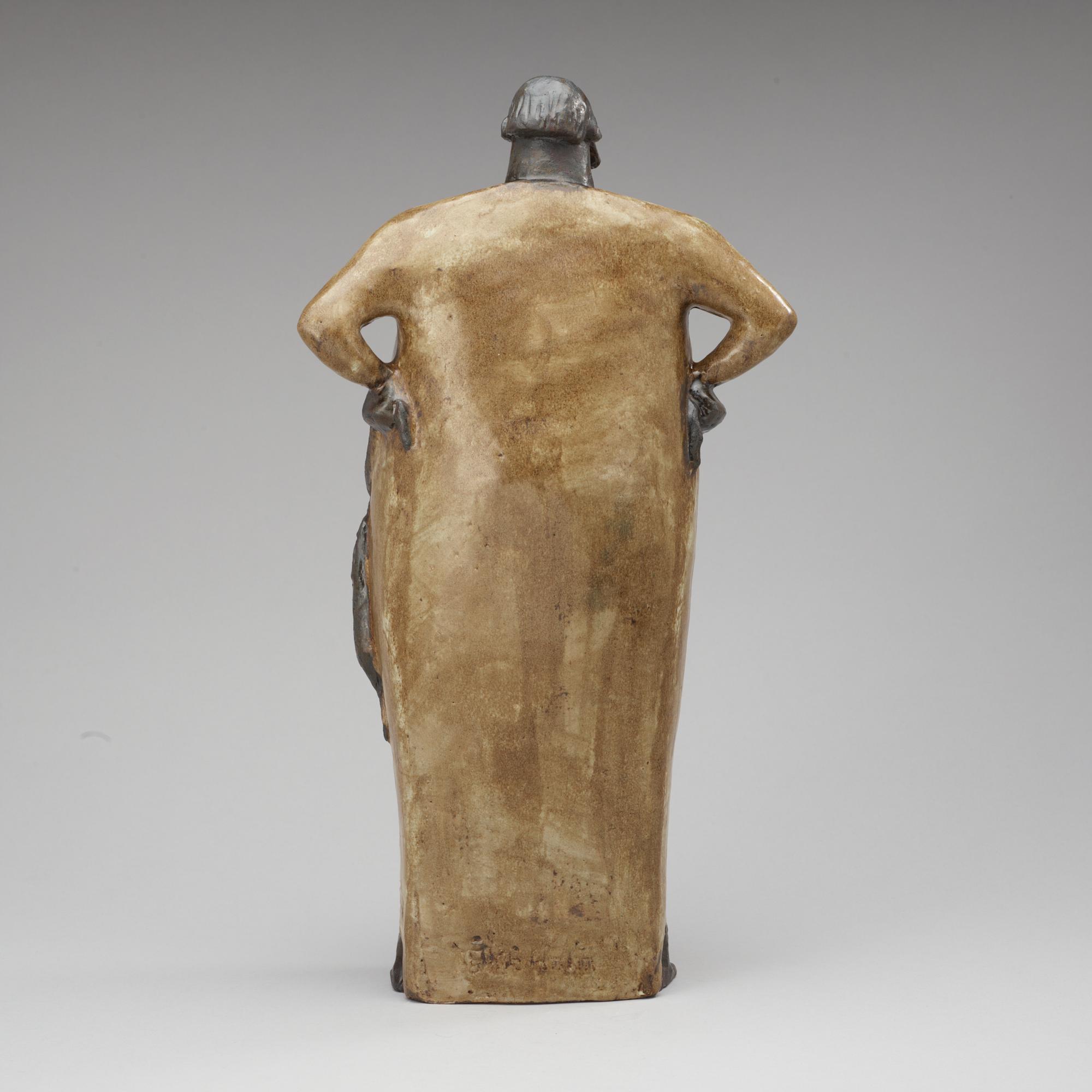 An Åke Holm stoneware sculpture, Höganäs 1950's.