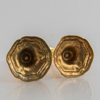 Ljusstakar, ett par, sent 1800-tal, Louis XV-stil.