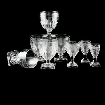 GLAS, 5+ 2+ 1 st, omkring år 1900.
