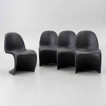 Verner Panton, chairs 4 pcs, "Panton Chair Classic", Vitra.