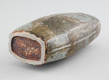 Unique chamotte stoneware vase  by CARL-HARRY STÅLHANE, Rörstrand, signed and dated -63.